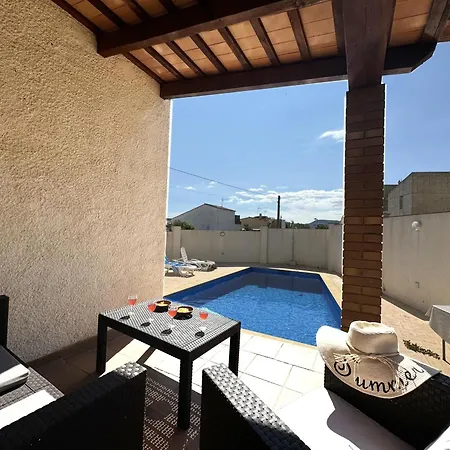 Casa Familiar Con Piscina Privada Y Terraza En L'escala - Hisp-7-76 *