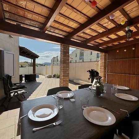 Casa Familiar Con Piscina Privada Y Terraza En L'escala - Hisp-7-76 톨로엘라데몽트그리